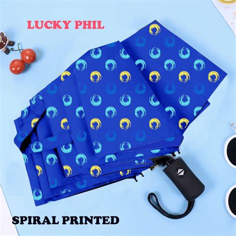 automatic folding umbrellas|Automatic folding umbrella vortex printed original windproof.